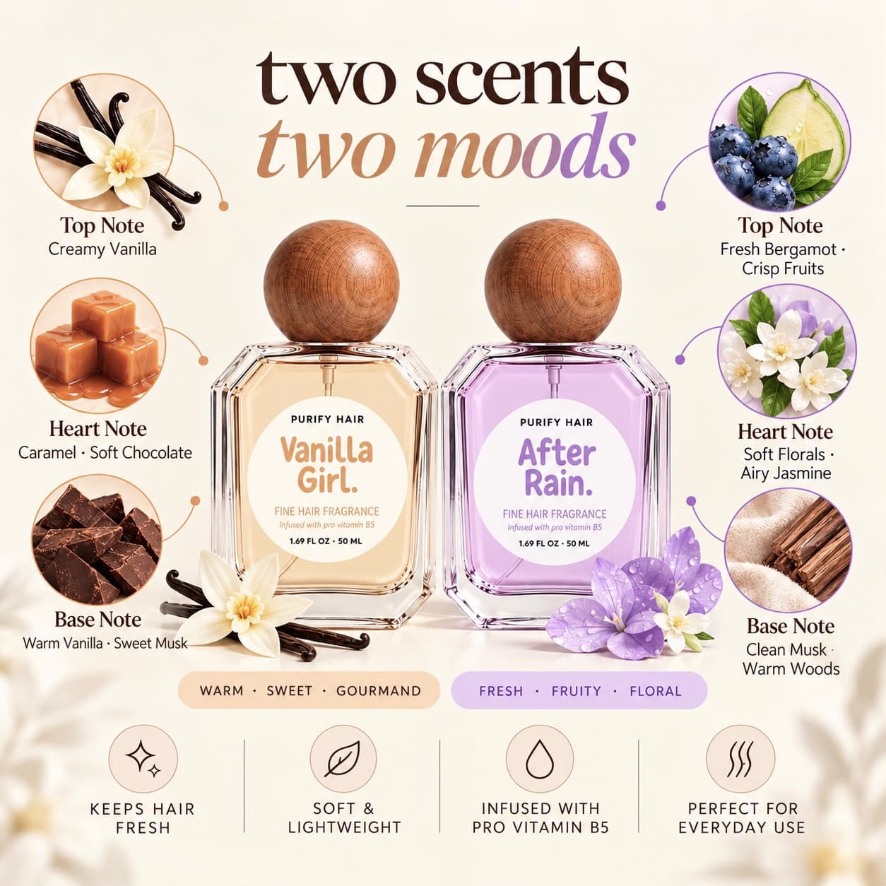 The Purify Hair Duo hair perfume bottle