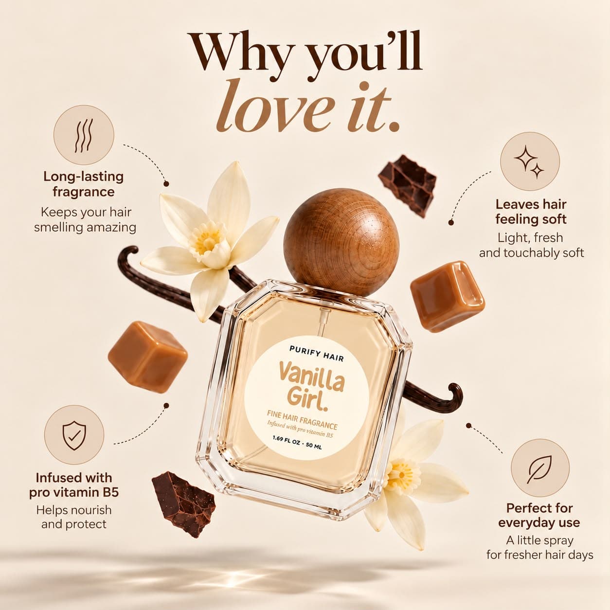 Vanilla Girl hair perfume bottle